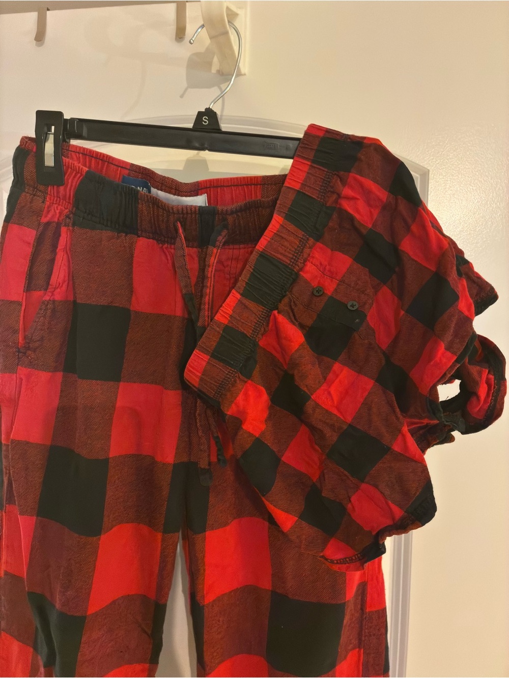 Red & Black Buffalo Plaid Lounge Set
